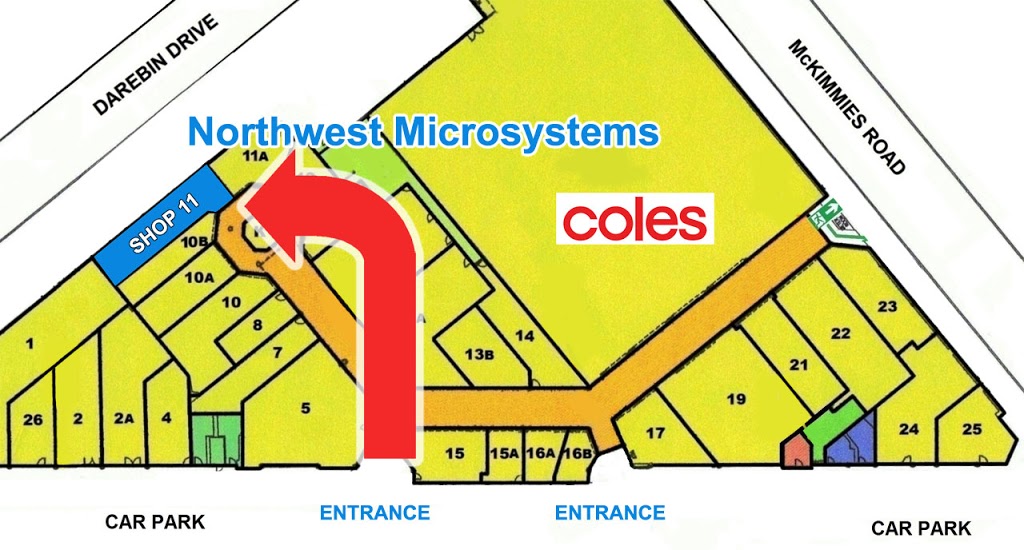 Northwest Microsystems | electronics store | Lalor Plaza, 11/22 McKimmies Rd, Lalor VIC 3075, Australia | 0394644444 OR +61 3 9464 4444