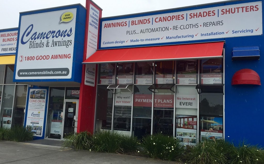 Camerons Blinds & Awnings | home goods store | 684-700 Frankston - Dandenong Rd, Carrum Downs VIC 3201, Australia | 0387877900 OR +61 3 8787 7900