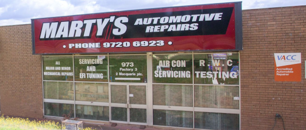 Martys Automotive Repairs | car repair | 973 Mountain Hwy, (entry via Macquarie Place), Boronia VIC 3155, Australia | 0397206923 OR +61 3 9720 6923