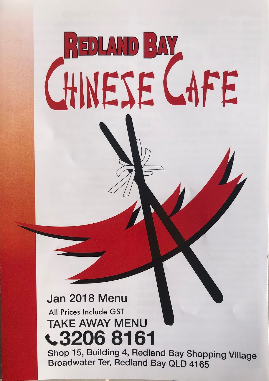 Redland Bay Chinese Cafe | cafe | Redland Bay QLD 4165, Australia | 0732068161 OR +61 7 3206 8161