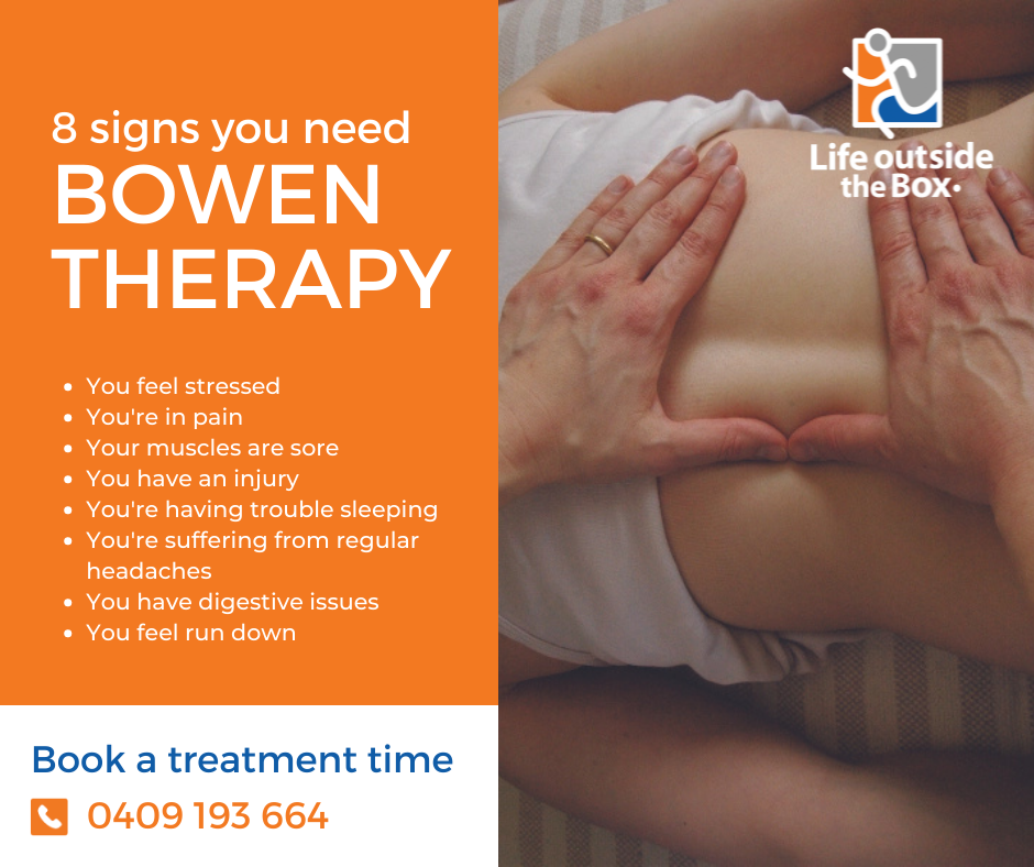 Life outside the Box. - Bowen Therapy | 11 Halidon Cl, St Helena VIC 3088, Australia | Phone: 0409 193 664
