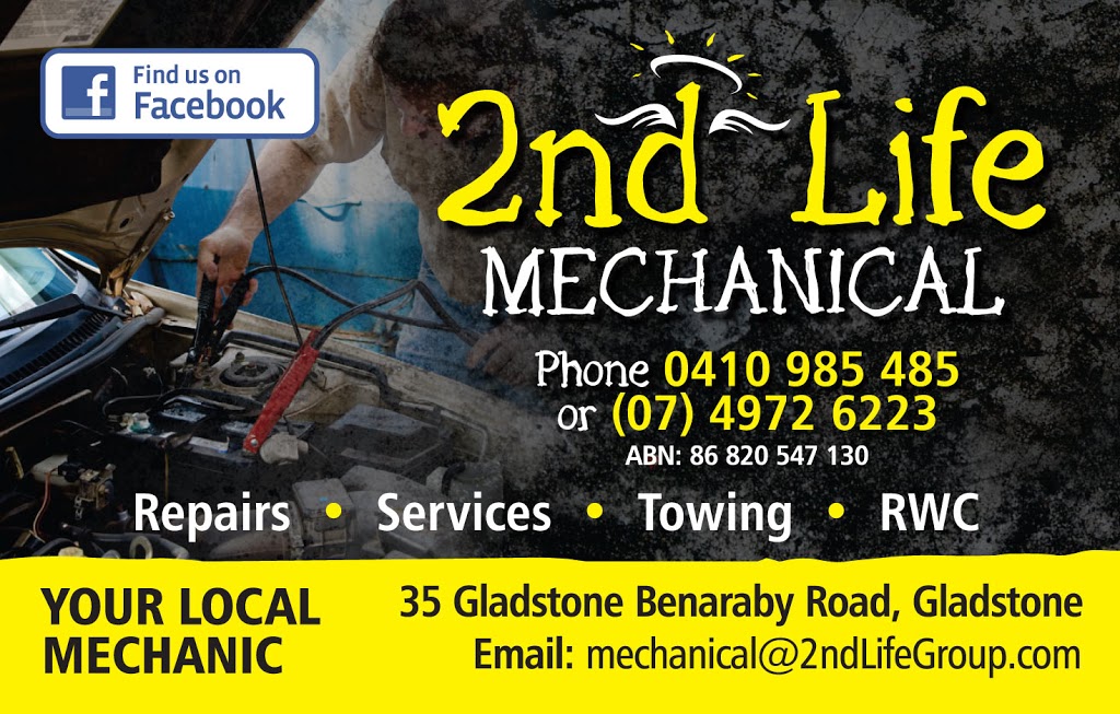2nd Life Mechanical | 35 Gladstone Benaraby Rd, Toolooa QLD 4680, Australia | Phone: 0410 985 485