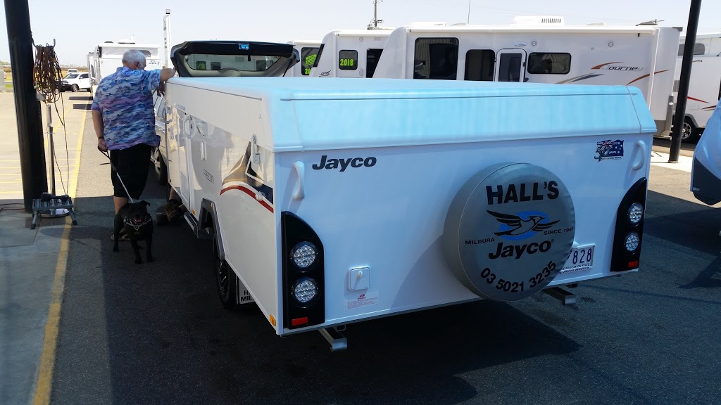 Halls Jayco Mildura | car dealer | 693-695 Fifteenth Street, Mildura VIC 3500, Australia | 0350213235 OR +61 3 5021 3235