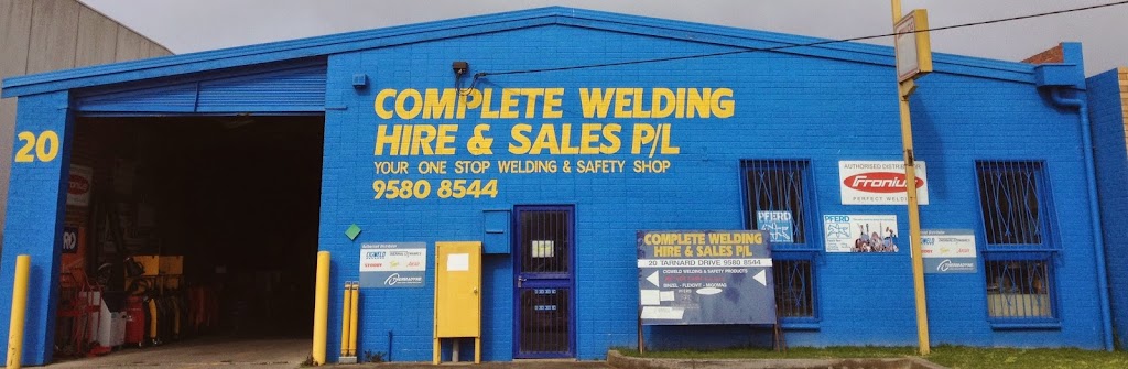 Complete Welding Hire & Sales | 20 Tarnard Dr, Braeside VIC 3195, Australia | Phone: (03) 9580 8544