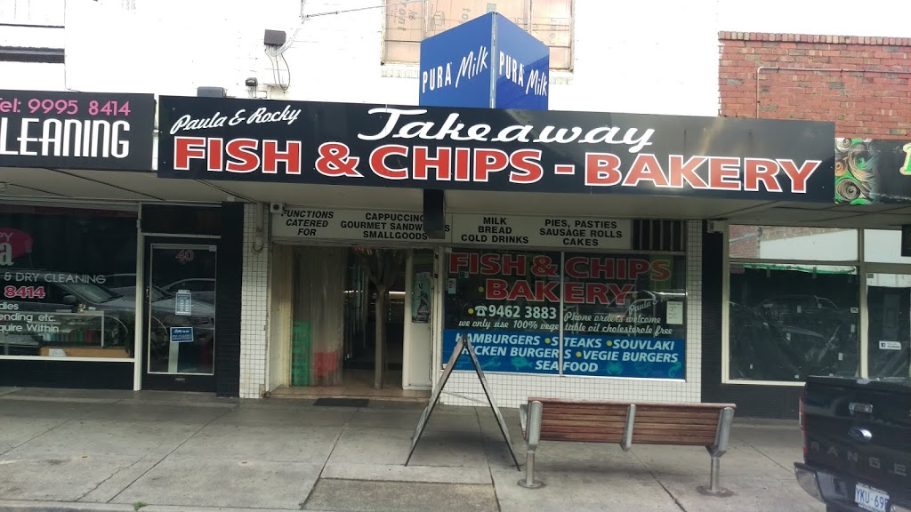Paula & Rocky Fish & Chips Bakery | meal takeaway | 39 Johnson St, Reservoir VIC 3073, Australia | 0394623883 OR +61 3 9462 3883