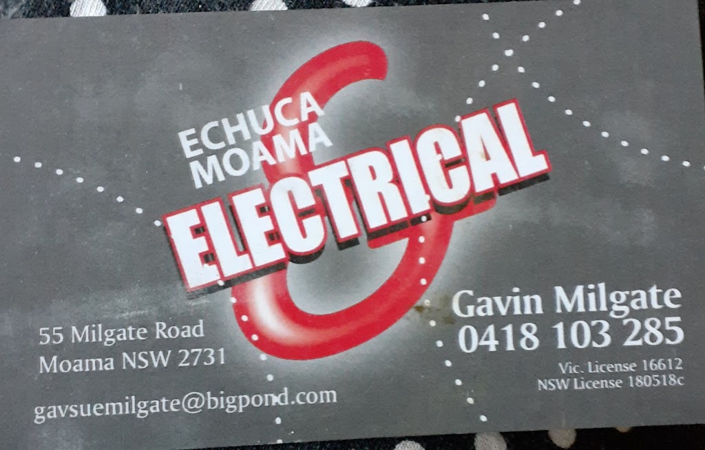 Echuca Moama Electrical | electrician | 55 Milgate Rd, Moama NSW 2731, Australia | 0418103285 OR +61 418 103 285
