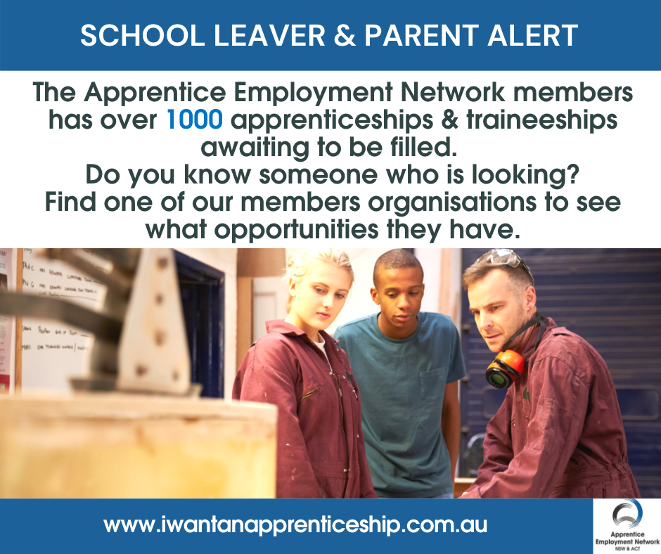 Apprentice Employment Network NSW & ACT |  | 30/32 Pomeroy St, Homebush NSW 2140, Australia | 0297469333 OR +61 2 9746 9333
