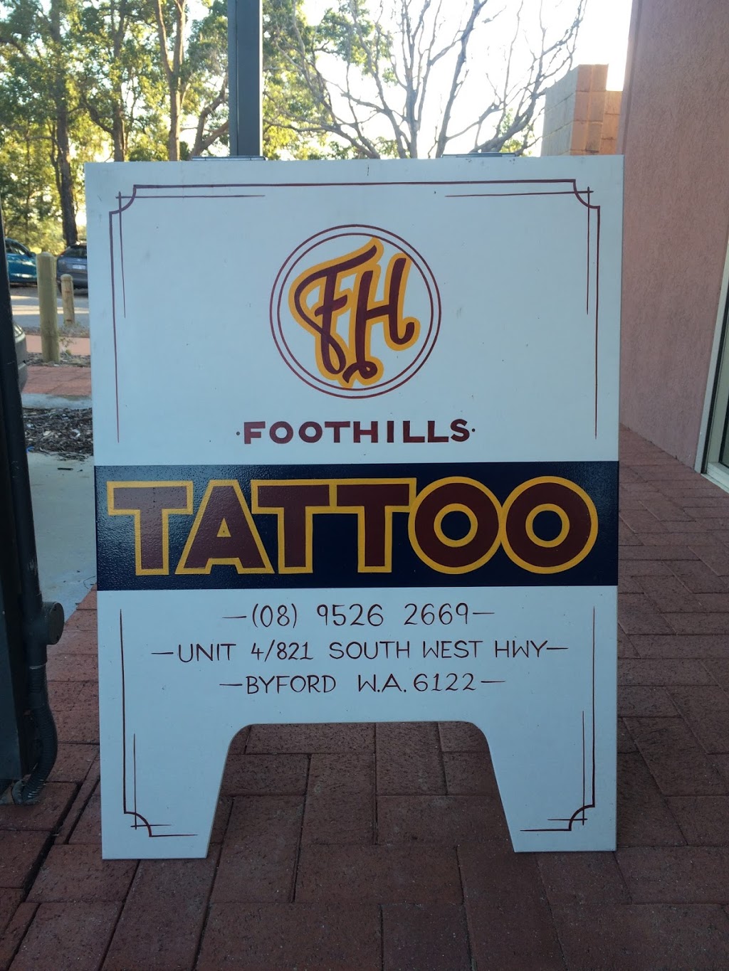 Foothills Electric Tattoo | store | 4/821 S Western Hwy, Byford WA 6122, Australia | 0895262669 OR +61 8 9526 2669