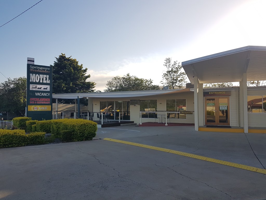 Springsure Overlander Motel | lodging | 10 Eclipse St, Springsure QLD 4722, Australia | 0749841888 OR +61 7 4984 1888