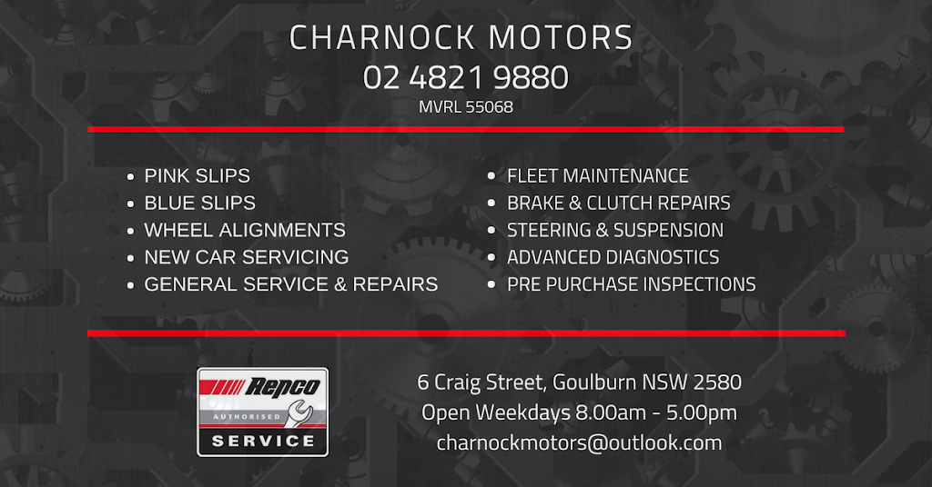 Charnock Motors | 6 Craig St, Goulburn NSW 2580, Australia | Phone: (02) 4821 9880