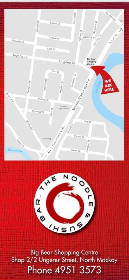 The Noodle & Sushi Bar | 2 Ungerer St, North Mackay QLD 4740, Australia | Phone: (07) 4951 3573