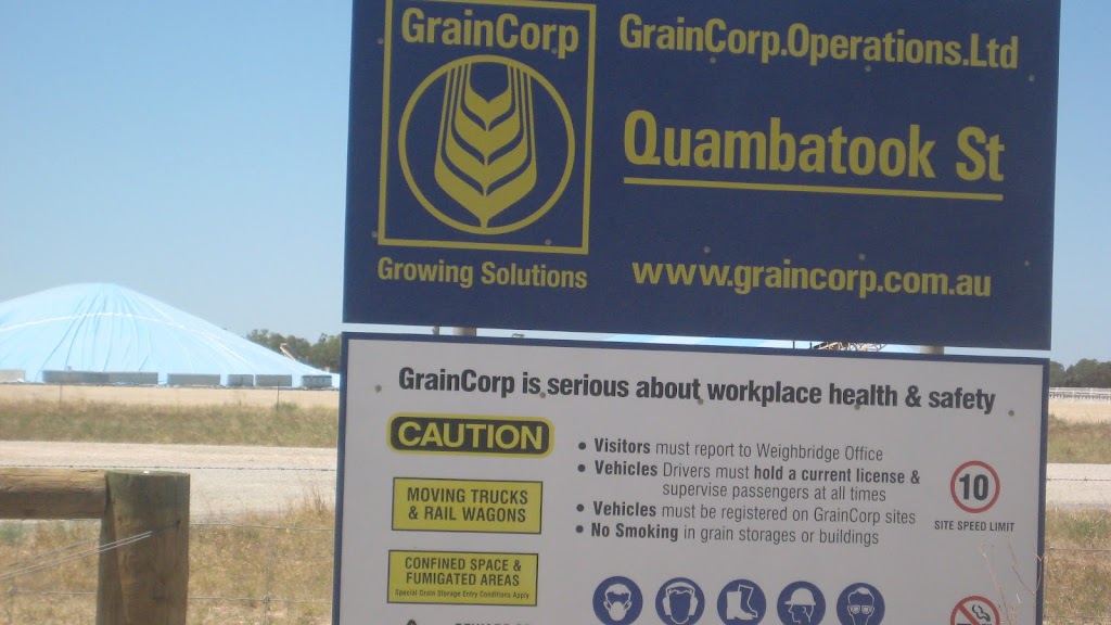 GrainCorp Quambatook Bunker site | 5G57+HQ, Quambatook VIC 3540, Australia | Phone: 0499 509 776