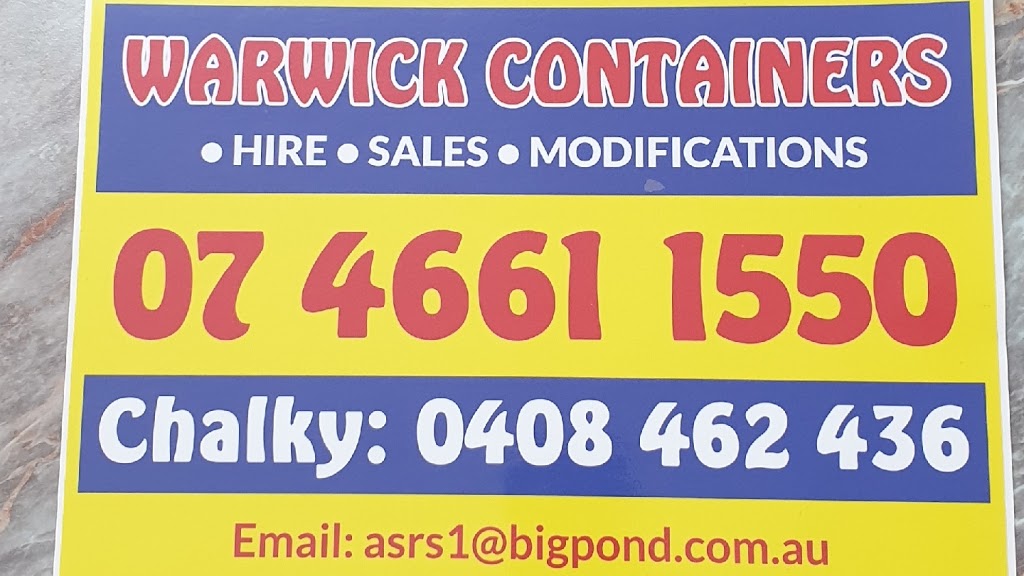 Warwick Containers |  | 73 Ogilvie Rd, Womina QLD 4370, Australia | 0746611550 OR +61 7 4661 1550