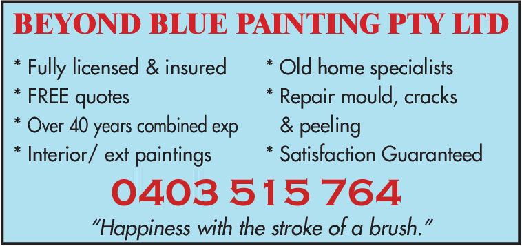Beyond Blue Painting Pty Ltd | 12 The Crescent, Pennant Hills NSW 2120, Australia | Phone: 0403 515 764