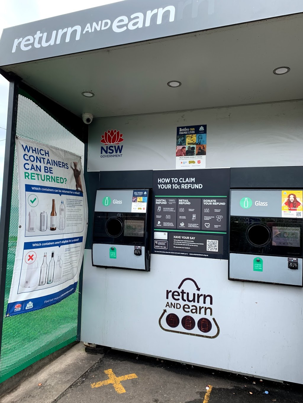 Return and Earn TOMRA Reverse Vending Machine |  | Howe St, Malabar NSW 2036, Australia | 1800290691 OR +61 1800 290 691