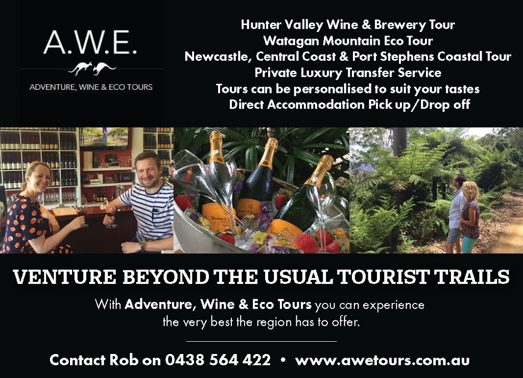 Adventure Wine and Eco Tours | 857 Sandy Creek Rd, Quorrobolong NSW 2325, Australia | Phone: 0438 564 422