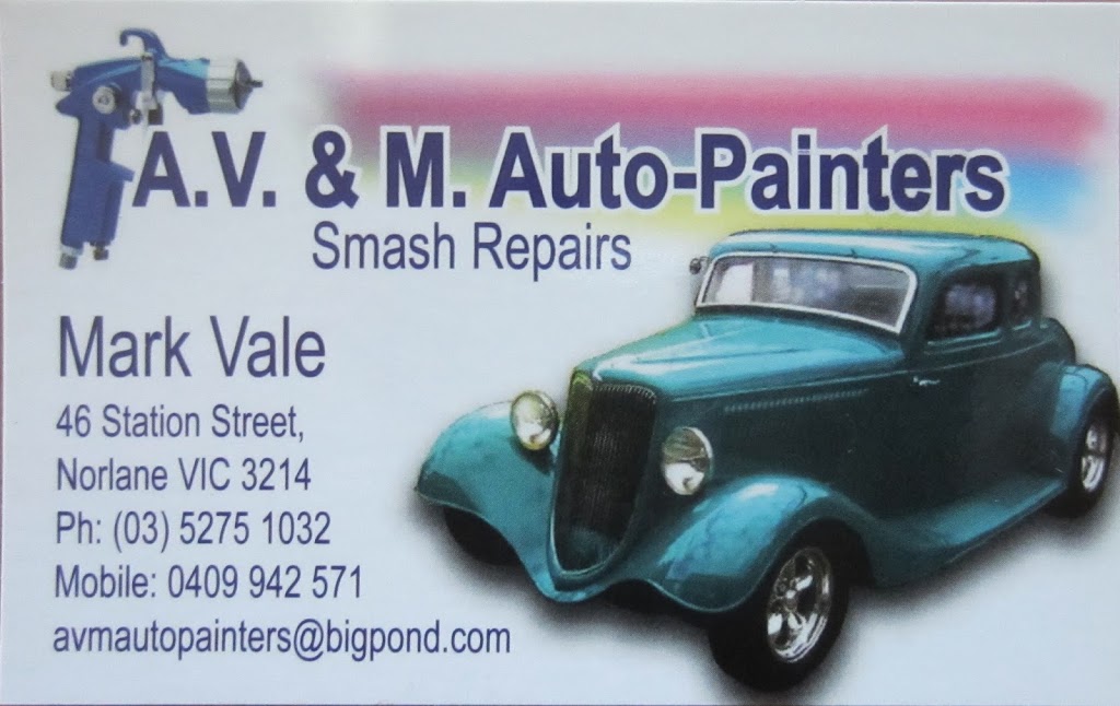 AV&M Auto Painters | 46 Station St, Norlane VIC 3214, Australia | Phone: (03) 5275 1032