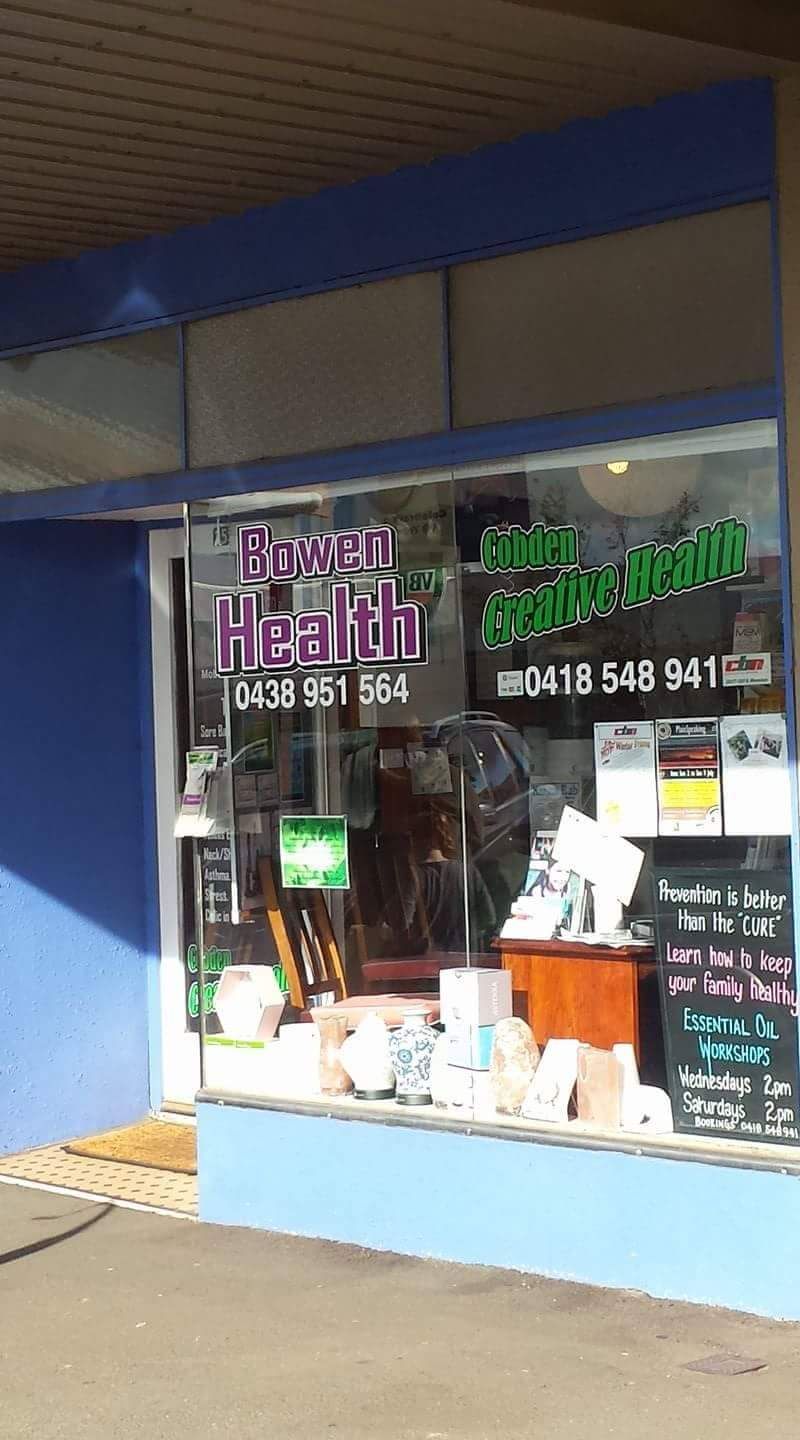 Cobden Creative Health | 25 Curdie St, Cobden VIC 3266, Australia | Phone: 0418 548 941