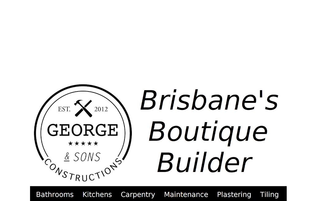 George and Sons Construction | home goods store | Koona Place, Hillcrest QLD 4118, Australia | 0403878717 OR +61 403 878 717