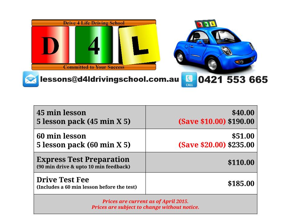 Drive 4 Life Driving School Melbourne |  | Amarina Cl, Meadow Heights VIC 3048, Australia | 0421553665 OR +61 421 553 665