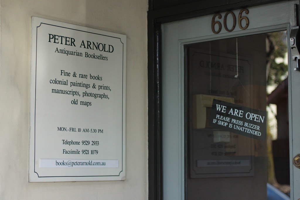 Peter Arnold Booksellers | home goods store | 606 High St, Prahran VIC 3181, Australia | 0395292933 OR +61 3 9529 2933