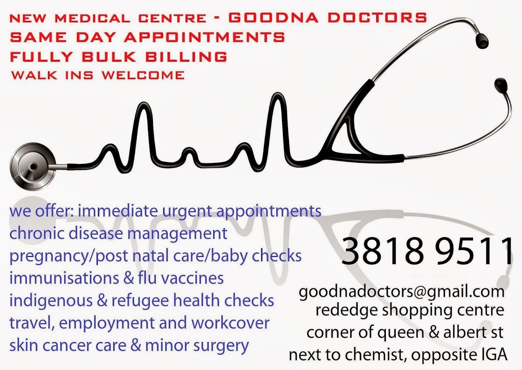 Goodna Doctors | 9/123 Queen St, Goodna QLD 4300, Australia | Phone: (07) 3818 9511