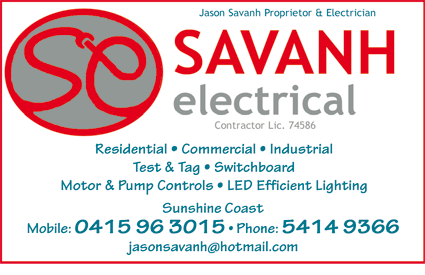 SAVANH ELECTRICAL | electrician | 1/36 MARRA CT, MOUNTAIN CREEK QLD 4557, Australia, Oct 15, Mountain Creek QLD 4557, Australia | 0415963015 OR +61 415 963 015