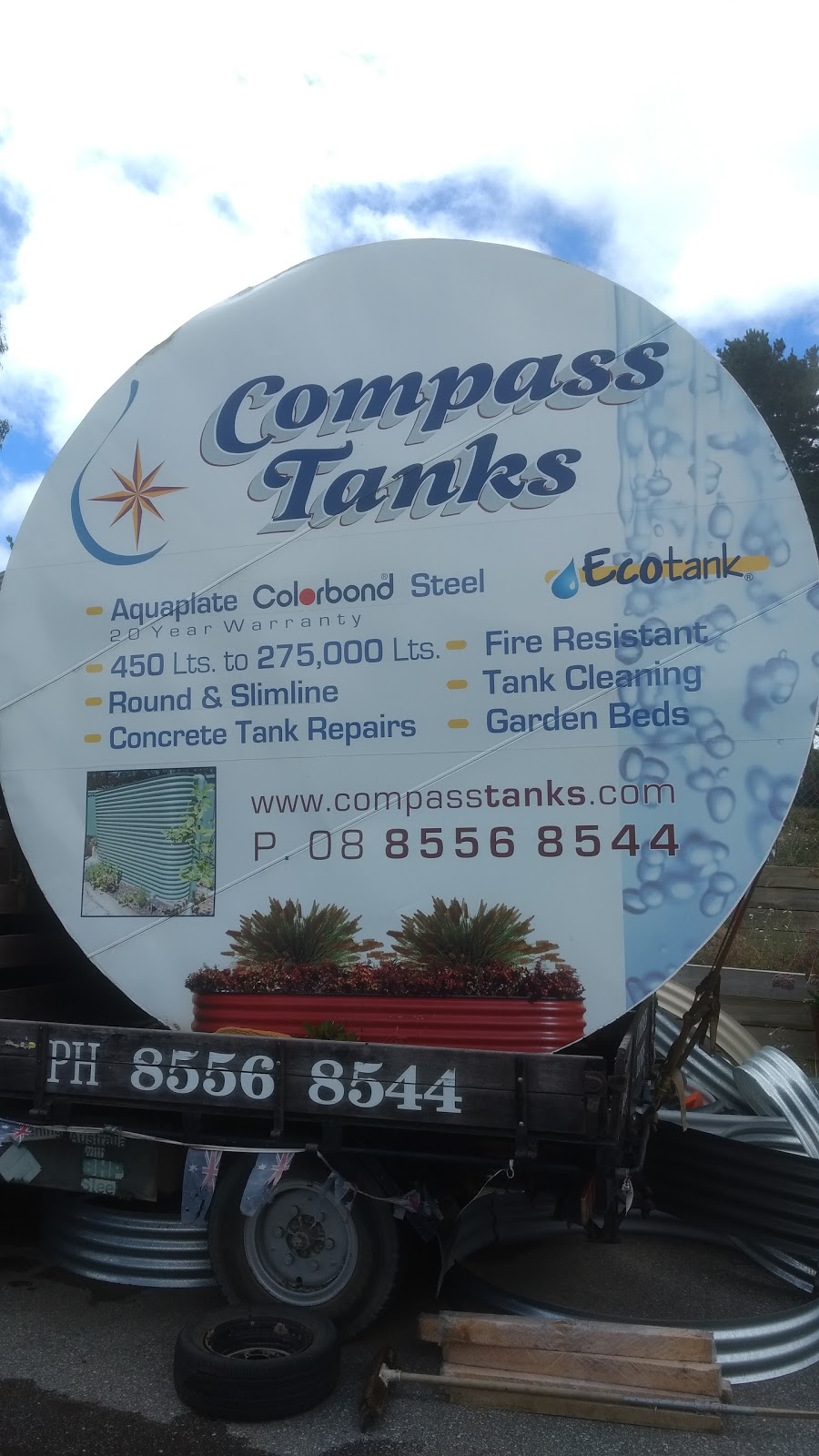 Compass Tanks | store | 38 Sand Mine Rd, Mount Compass SA 5210, Australia | 0885568544 OR +61 8 8556 8544