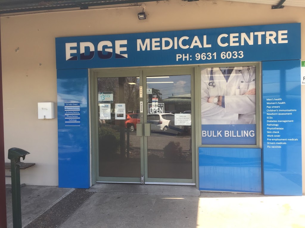 Edge Medical Centre | 1/3 Aldgate St, Prospect NSW 2148, Australia | Phone: (02) 9631 6033
