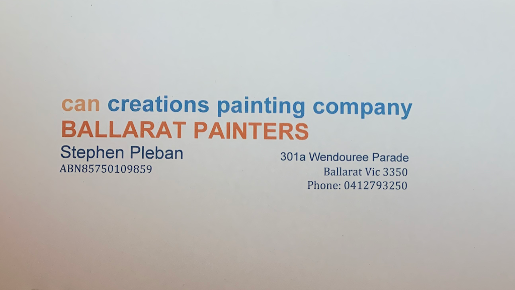 Can Creations Painting & Decorating | 301A Wendouree Parade, Lake Wendouree VIC 3350, Australia | Phone: 0412 793 250