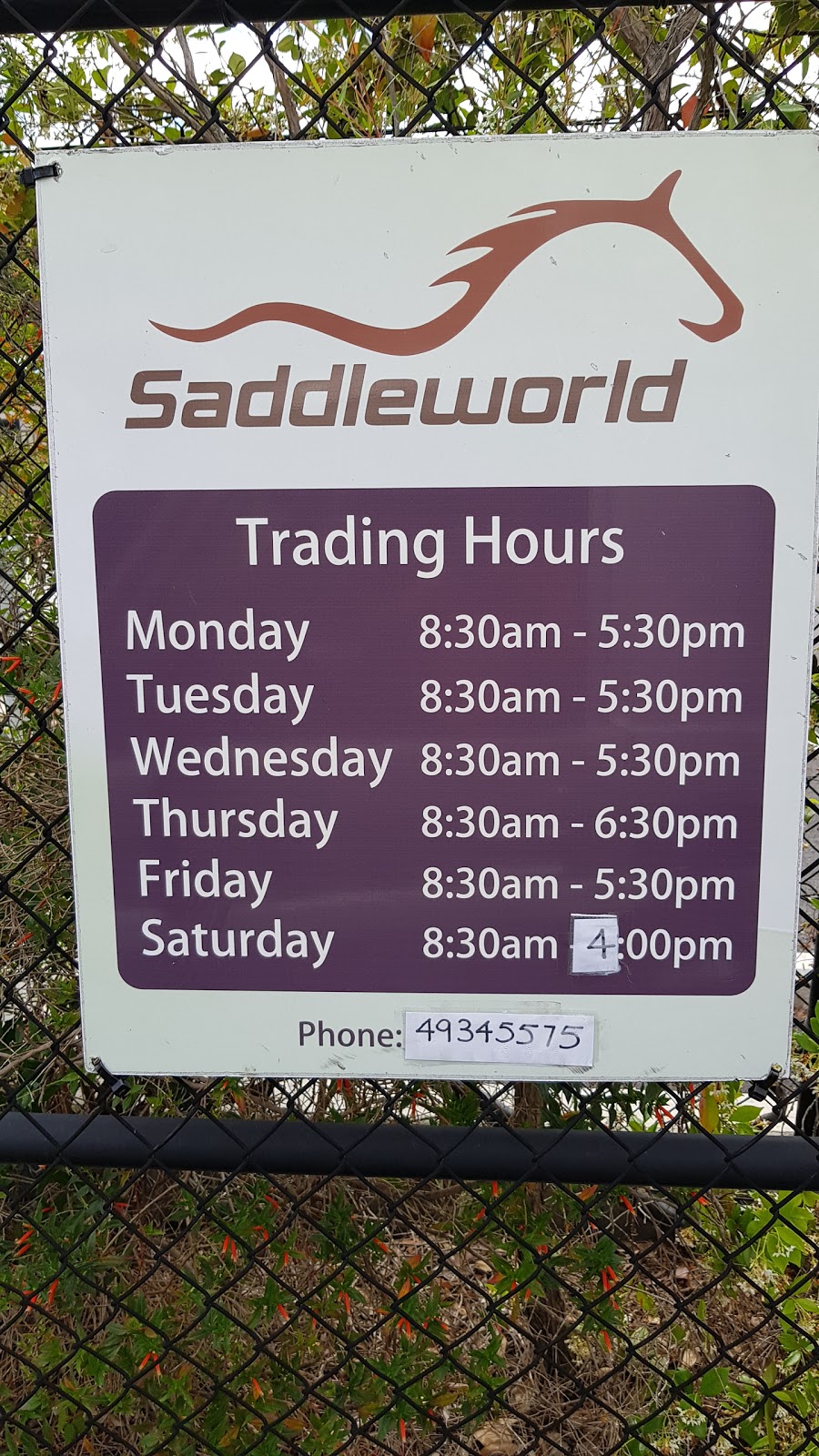 Saddleworld | 48 Ken Tubman Dr, Maitland NSW 2320, Australia | Phone: (02) 4934 5575