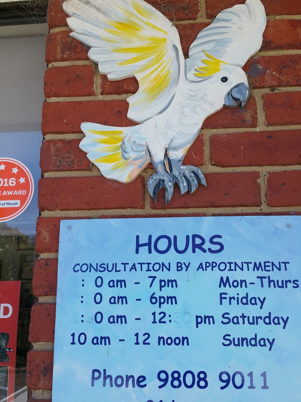 Bird Vet Melbourne | veterinary care | 128 Highbury Rd, Burwood VIC 3125, Australia | 0398089011 OR +61 3 9808 9011