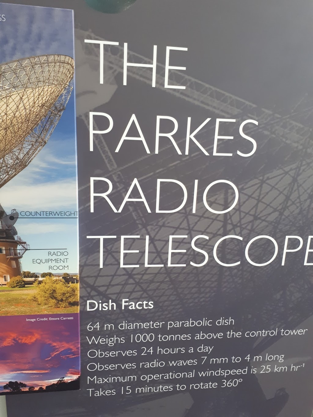 CSIRO Parkes Radio Telescope Visitors Centre | tourist attraction | 585 Telescope Rd, Parkes NSW 2870, Australia | 0268611777 OR +61 2 6861 1777