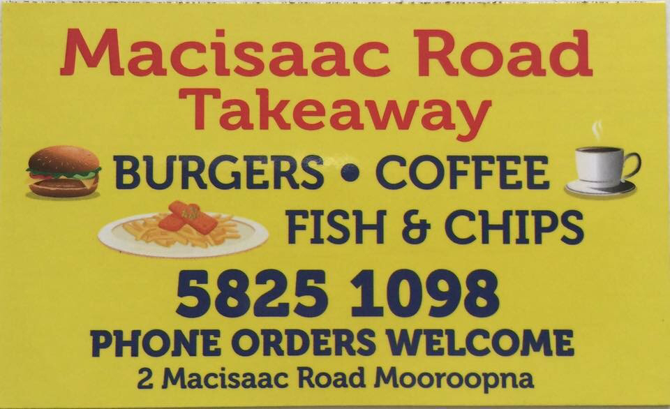 Macisaac Road Takeaway | 2 Macisaac Rd, Mooroopna VIC 3629, Australia | Phone: (03) 5825 1098