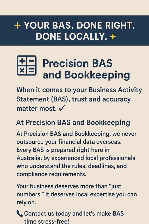 Precision Bookkeeping & BAS Services | Esplanade, Surfers Paradise QLD 4217, Australia | Phone: 0448 700 938