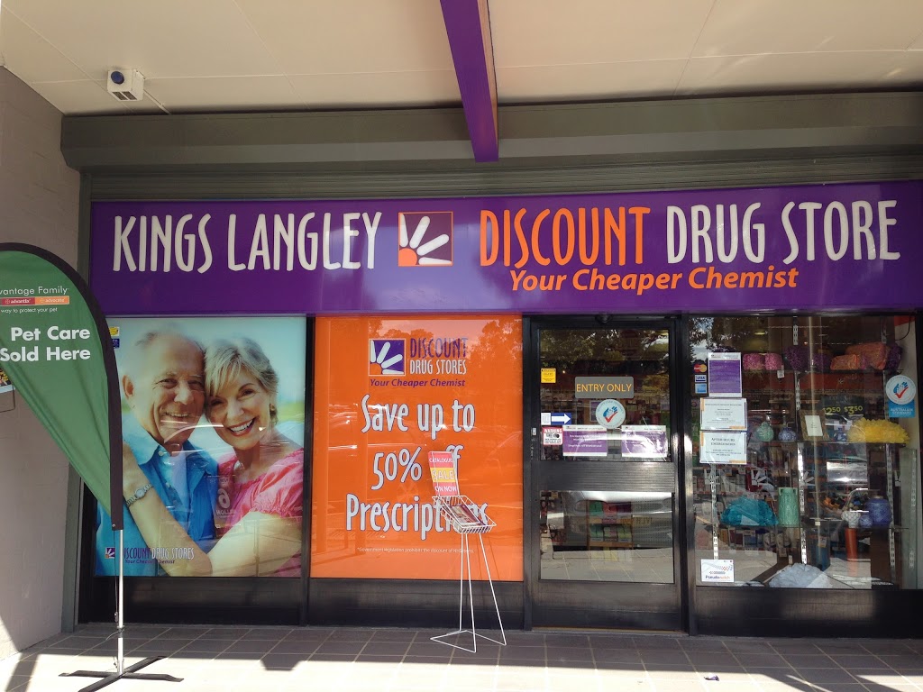 Kings Langley Discount Drug Store | pharmacy | 5/125 James Cook Dr, Kings Langley NSW 2147, Australia | 0296743341 OR +61 2 9674 3341