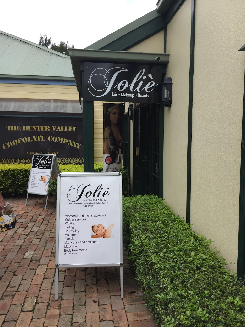 Jolie Hair Makeup Beauty | Shop 4, Hunter Valley Gardens Village, Broke Road, Pokolbin NSW 2320, Australia | Phone: (02) 4998 6844