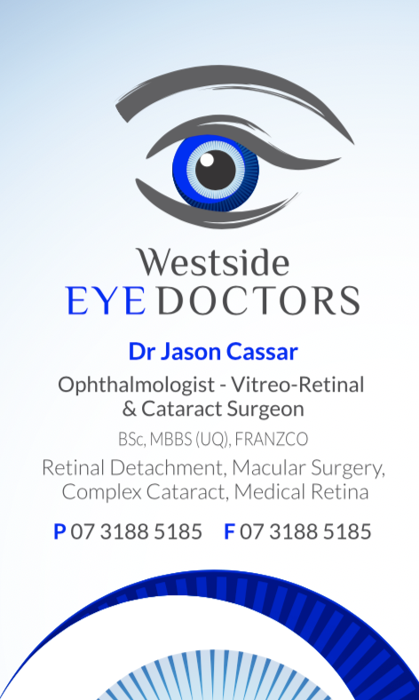 Dr Jason Cassar Ophthalmologist | doctor | 5/180 Moggill Rd, Taringa QLD 4068, Australia | 0731885185 OR +61 7 3188 5185