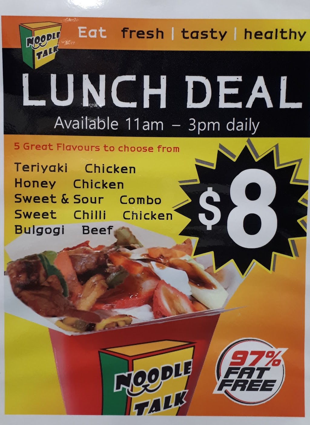 NOODLE TALK | meal takeaway | 2 Finucane Rd, Capalaba QLD 4157, Australia | 0732457601 OR +61 7 3245 7601