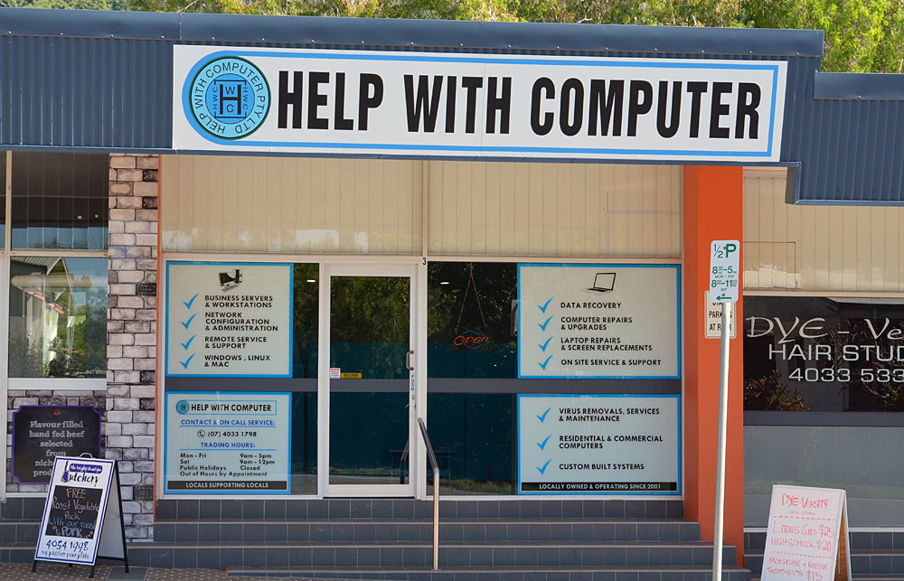 Help With Computer Pty Ltd | Shop 3/220-224 Toogood Rd, Bayview Heights QLD 4868, Australia | Phone: (07) 4033 1798