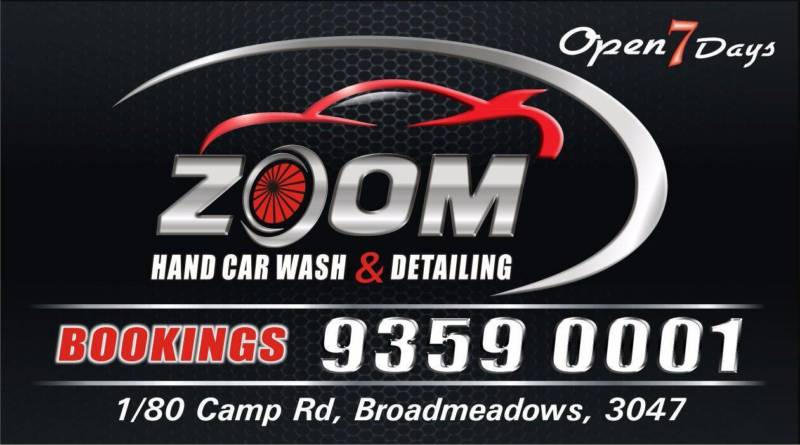 Zoom Hand CarWash & Detailing Café | 80 Camp Rd, Broadmeadows VIC 3047, Australia | Phone: (03) 9359 0001