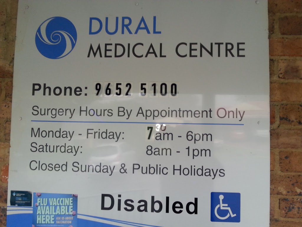 Dural Medical Centre | 535 Galston Rd, Dural NSW 2158, Australia | Phone: (02) 9652 5100