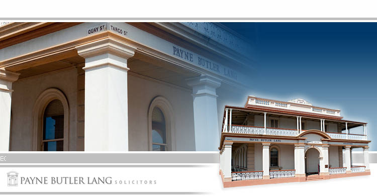 Payne Butler Lang, Solicitors and Notary Public | 2 Targo St, Bundaberg Central QLD 4670, Australia | Phone: (07) 4132 8900