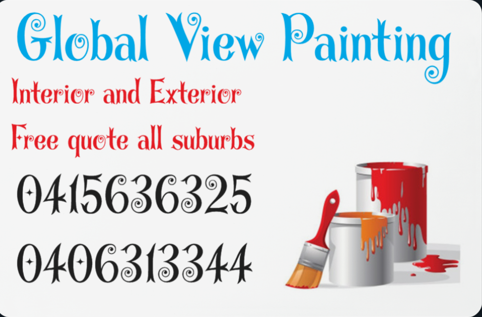 Global view painting | store | 41 Tanami St, Point Cook VIC 3030, Australia | 0415636325 OR +61 415 636 325