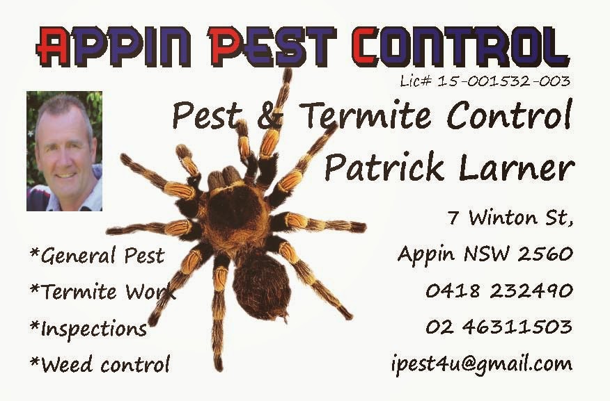 Appin Pest Control | home goods store | 7 Winton St, Appin NSW 2560, Australia | 0418232490 OR +61 418 232 490