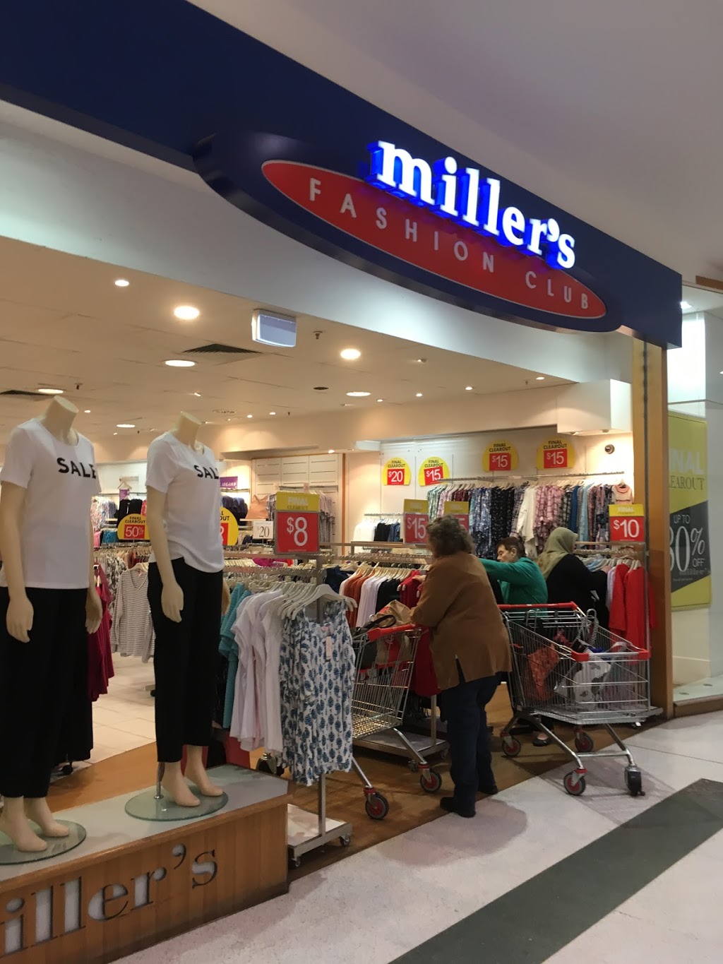 Millers | clothing store | Shop Ss06 Parkmore Shopping Centre, Cheltenham Rd, Keysborough VIC 3173, Australia | 0397691833 OR +61 3 9769 1833