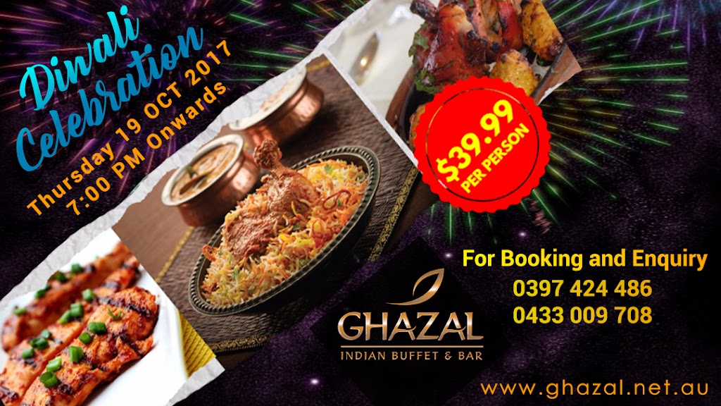 Ghazal Indian Buffet & Bar | 187 Watton St, Werribee VIC 3030, Australia | Phone: (03) 9742 4486