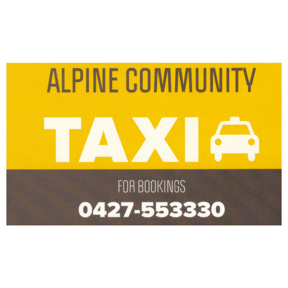 Alpine Community Taxi |  | 117 Great Alpine Rd, Myrtleford VIC 3737, Australia | 0427553330 OR +61 427 553 330