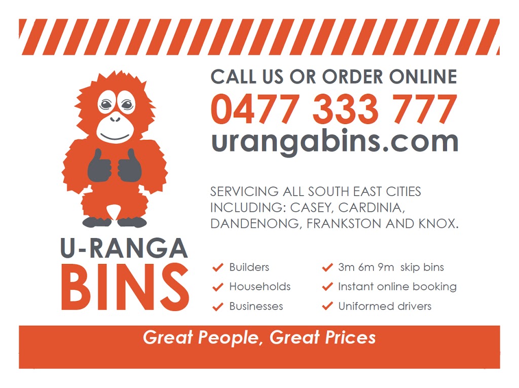 U-Ranga Bins Pty Ltd | 7 Livestock Way, Pakenham VIC 3810, Australia | Phone: 0477 333 777