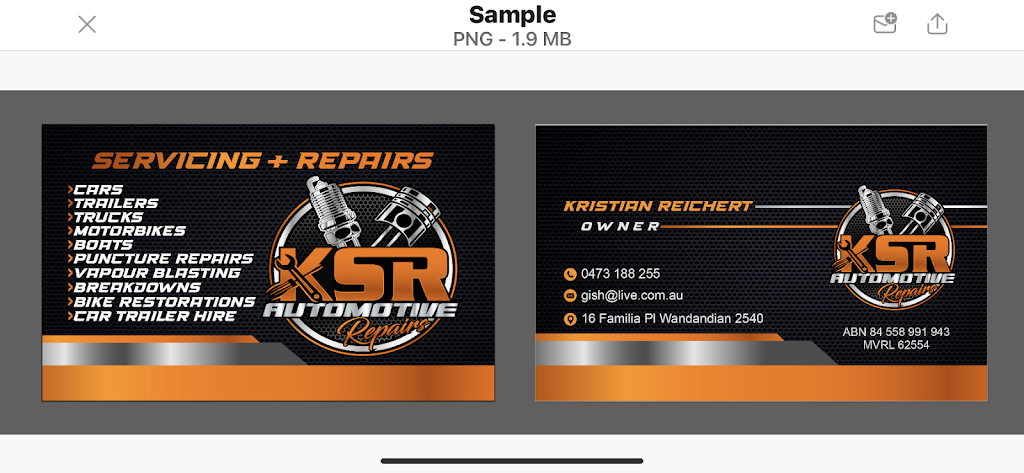 KSR Automotive Repairs | 16 Familiar Pl, Wandandian NSW 2540, Australia | Phone: 0473 188 255